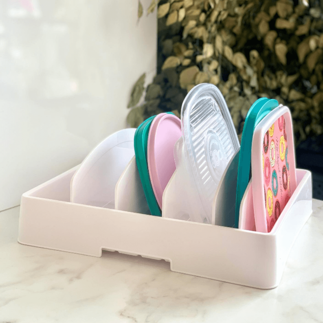 Organizador para Tampas de Potes Branco