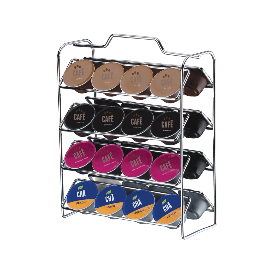 Organizador Porta Cápsulas de Café Dolce Gusto Cromado