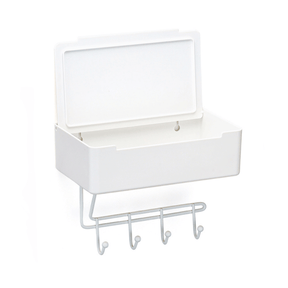 Organizador Porta Chaves Multiuso Fixação 3M Branco