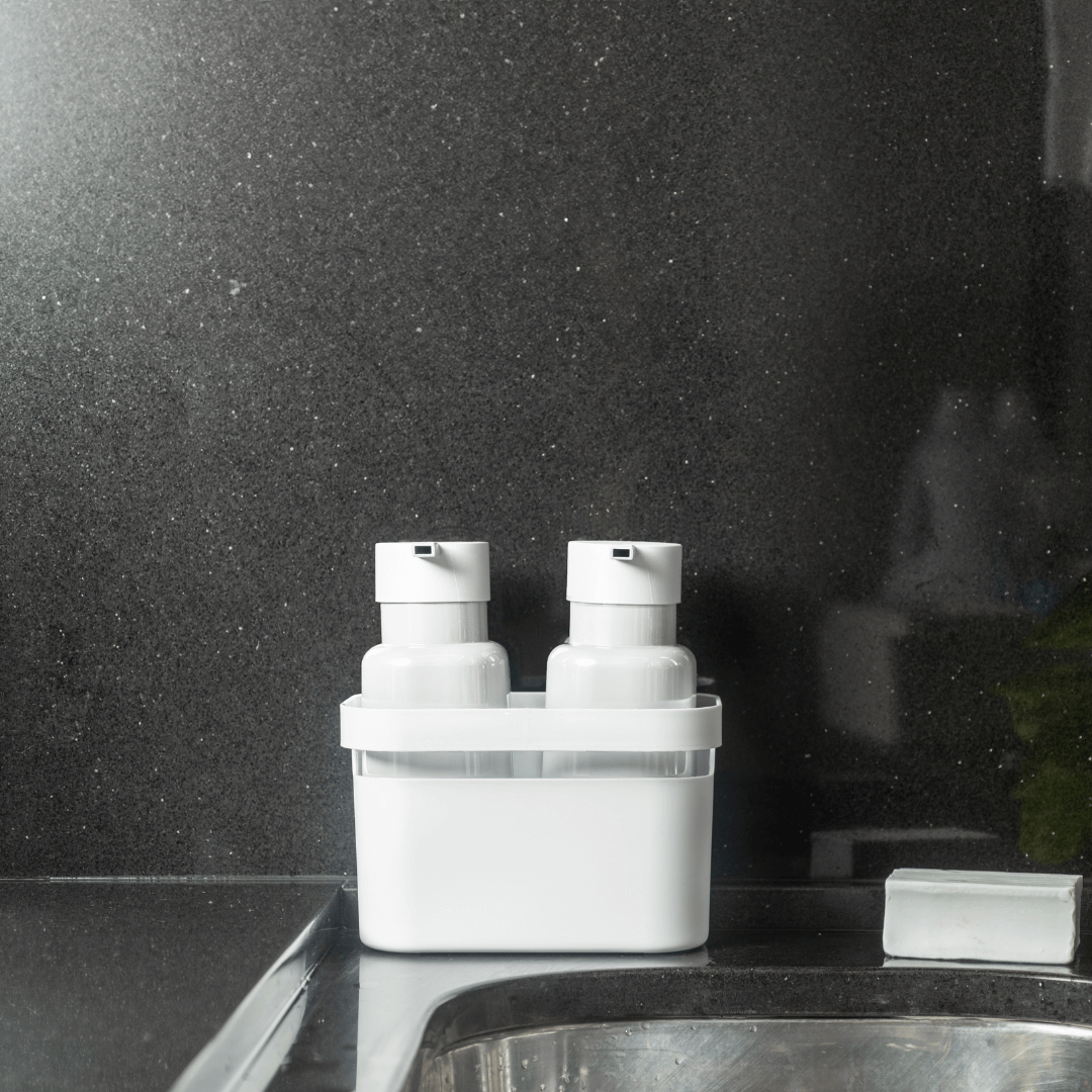 Organizador de Pia Porta Detergente Trium Max Branco Fechado