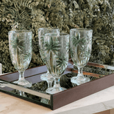 Kit 6 Taças de Cristal Palm Tree Tropical 450ml