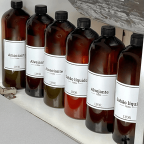 Porta Amaciante de Plástico com Tampa Vintage 1 Litro