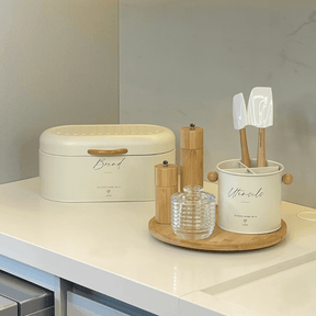 Moedor Manual para Sal e Pimenta Moulin de Bambu 21cm