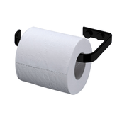 Porta Papel Higiênico Aço Piatina Preto Fosco Linha Black