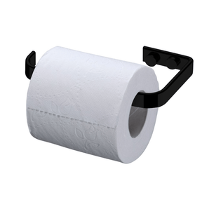 Porta Papel Higiênico Aço Piatina Preto Fosco Linha Black