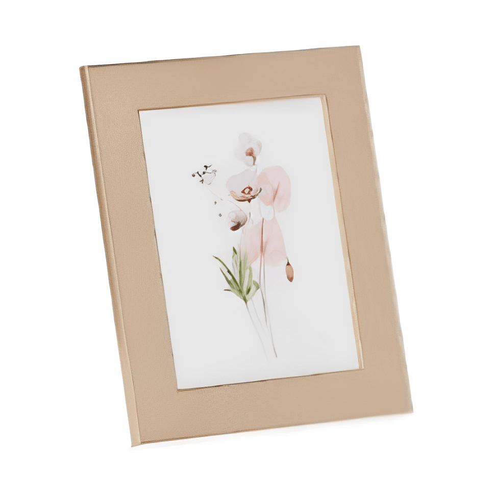 Porta Retrato em PS e Vidro Marrom 15x20