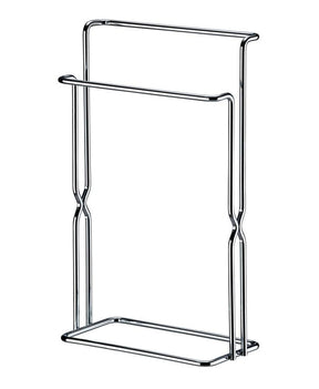 Porta Toalha de Bancada com Detalhe Lateral Cromado