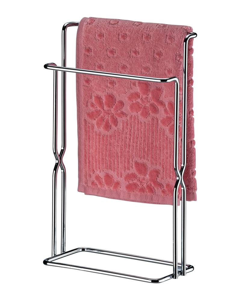 Porta Toalha de Bancada com Detalhe Lateral Cromado