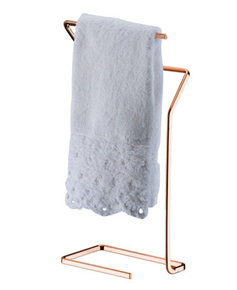 Porta Toalha de Bancada Rose Gold