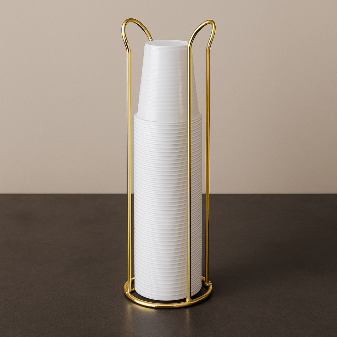 Suporte Porta Copos de Água 200ml Dourado