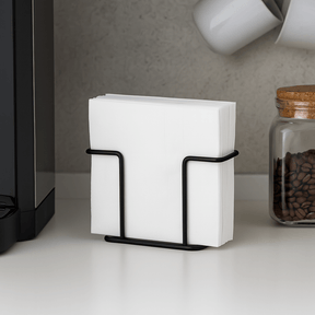 Porta Guardanapos Preto Fosco 13,5cm