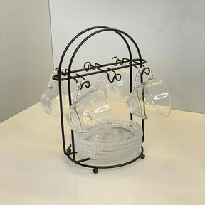 Suporte Para Xicara De Cha Preto