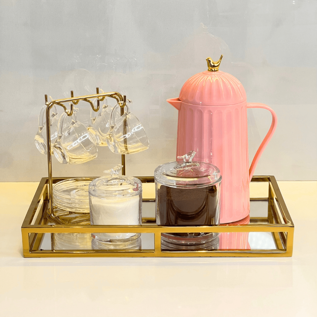 Jogo 4 Xícaras de Café Bird com Pires Cristal 80ml