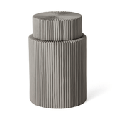 Pote Decorativo em Cimento Cinza 11,5cm