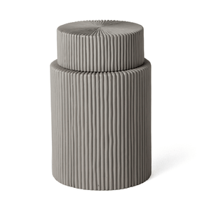 Pote Decorativo em Cimento Cinza 11,5cm