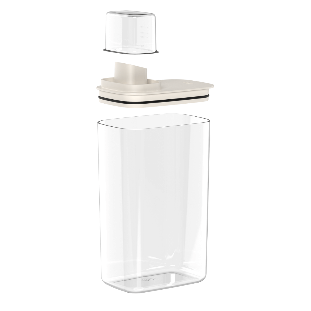 Pote Hermético Dispenser Flow Bege 2,3 Litros