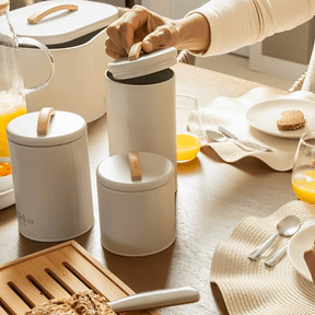 Pote para Mantimentos Hermético Sense 0,8 Litros Bege