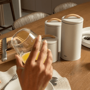 Pote para Mantimentos Hermético Sense 0,8 Litros Bege