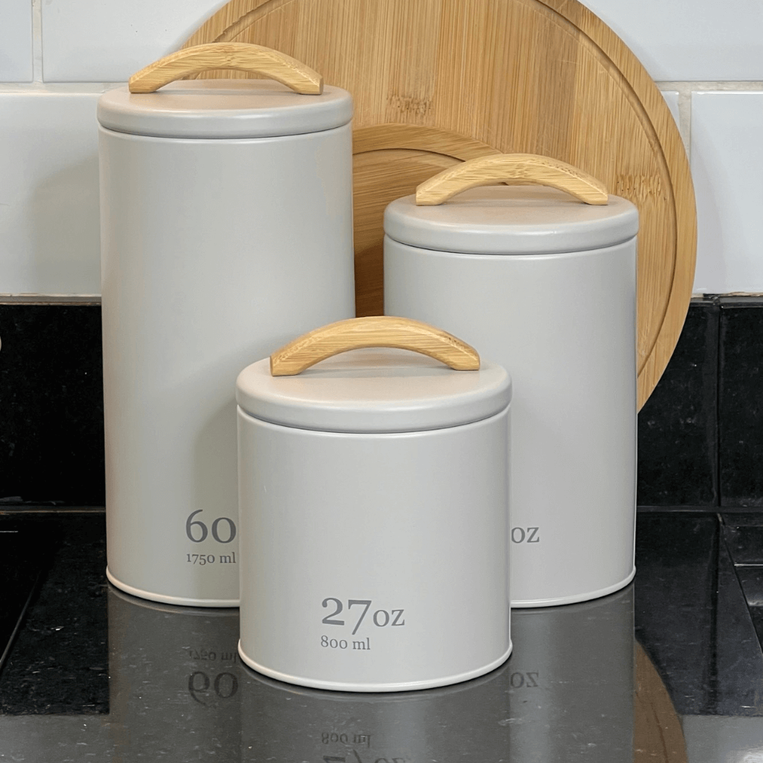 Pote para Mantimentos Hermético Sense 0,8 Litros Bege