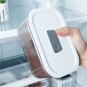 Pote de Vidro Hermético Tampa Branca Fresh Lock 725ml