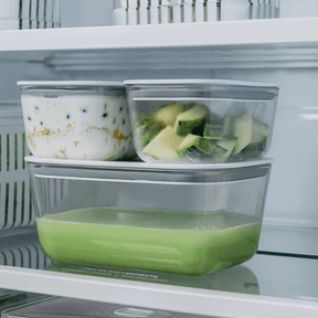 Pote de Vidro Hermético Tampa Branca Fresh Lock 2,4L