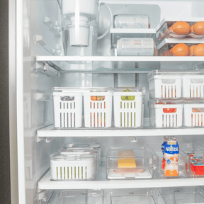 Organizador com Cesto Triplo Clear Fresh Branco 5 Litros