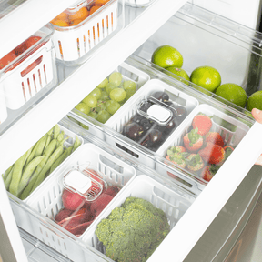 Organizador com Cesto Triplo Clear Fresh Branco 5 Litros