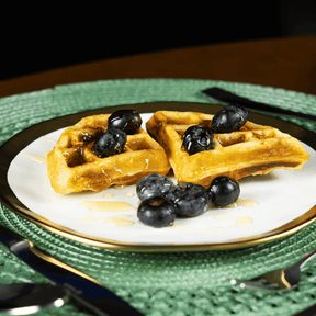 Prato de Sobremesa Dubai Branco e Dourado 21cm