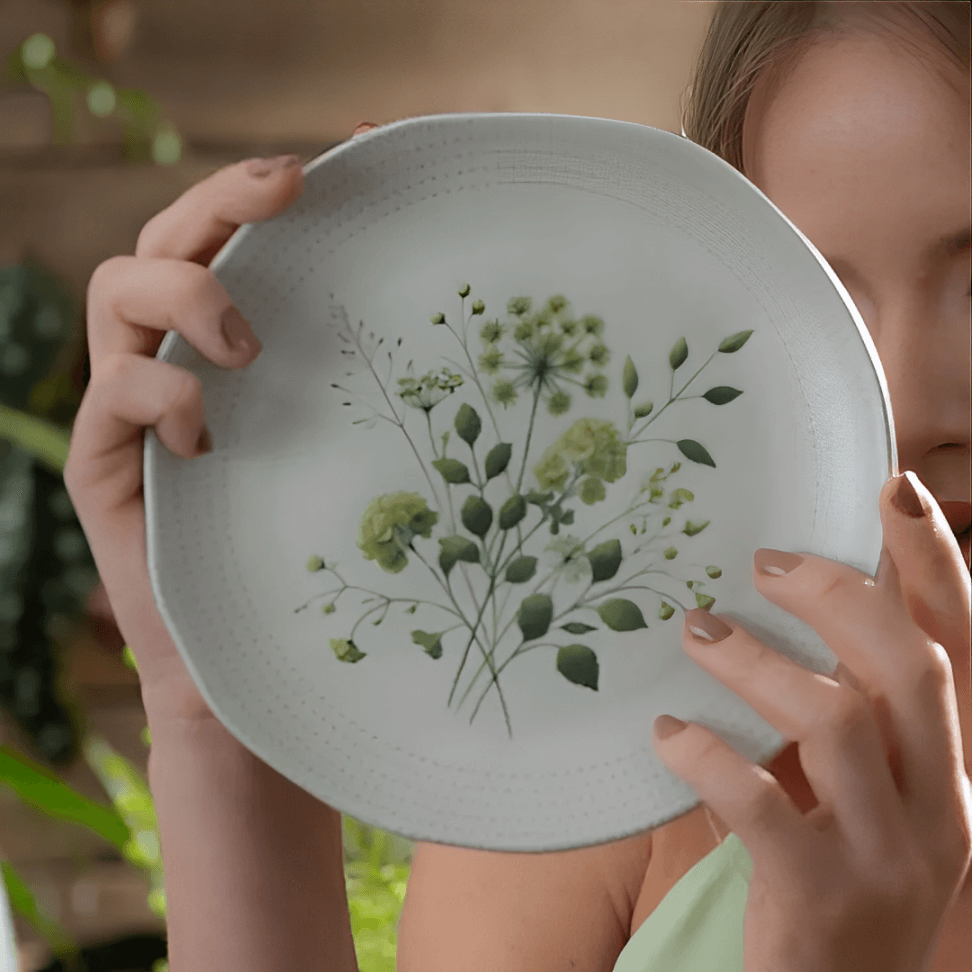 Prato de Sobremesa Orgânico Ammi 19,5cm