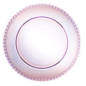 Prato Sobremesa Cristal De Chumbo Pearl Rainbow Furta Cor Bolinhas