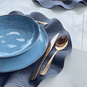 Faqueiro 24 Peças de Aço Inox Positano Rose Gold