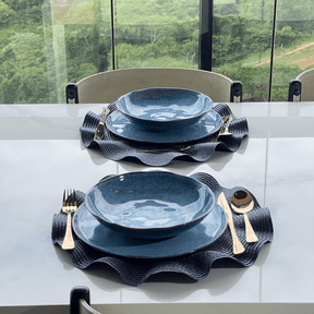 Faqueiro 24 Peças de Aço Inox Positano Rose Gold