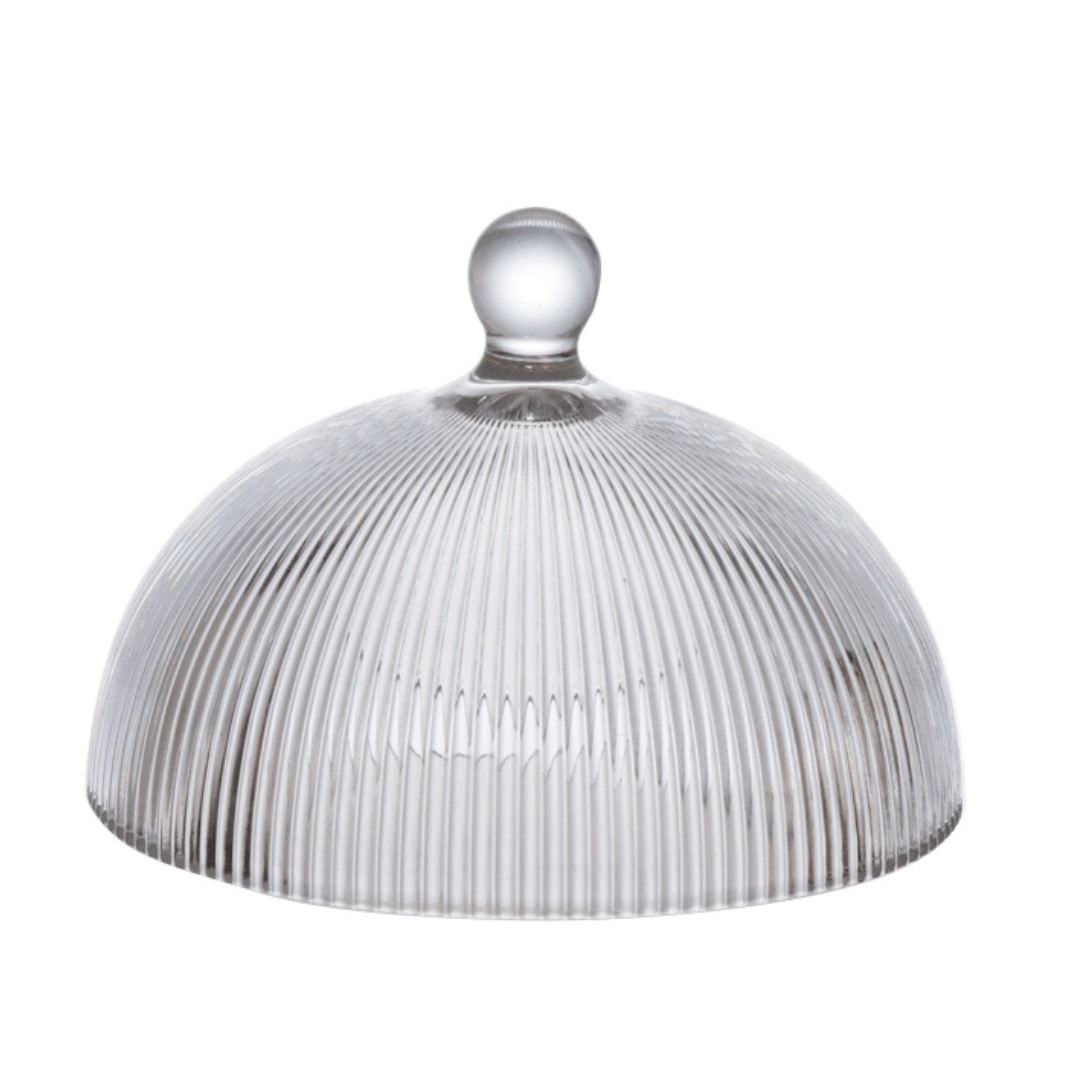 Queijeira de Vidro com Borda Dourada Garffiato 20cm