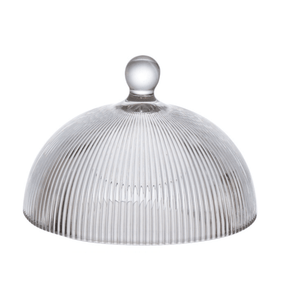 Queijeira de Vidro com Borda Dourada Garffiato 20cm