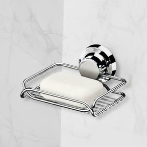 Saboneteira Com Ventosa Ultra Resistente Cromada