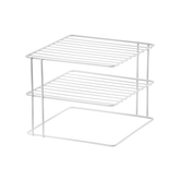 Suporte Organizador de Pratos 3 Níveis 26cm Branco Alta Resistência