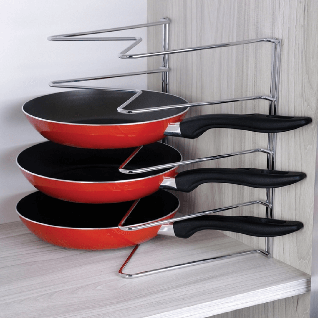 Suporte Organizador Para Formas e Travessas Cromado