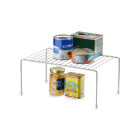 Suporte Organizador Retangular de Armário Médio 32,5cm Branco Alta Resistência