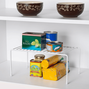 Suporte Organizador Retangular de Armário Médio 32,5cm Branco Alta Resistência