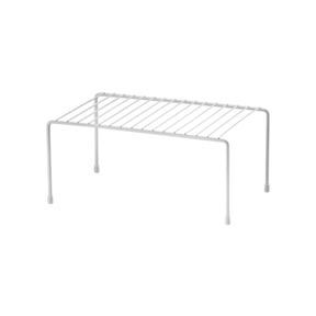 Suporte Organizador Retangular de Armário Médio 32,5cm Branco Alta Resistência