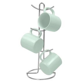 Suporte para Caneca e Xicara em Aço Cromado 15,2cm