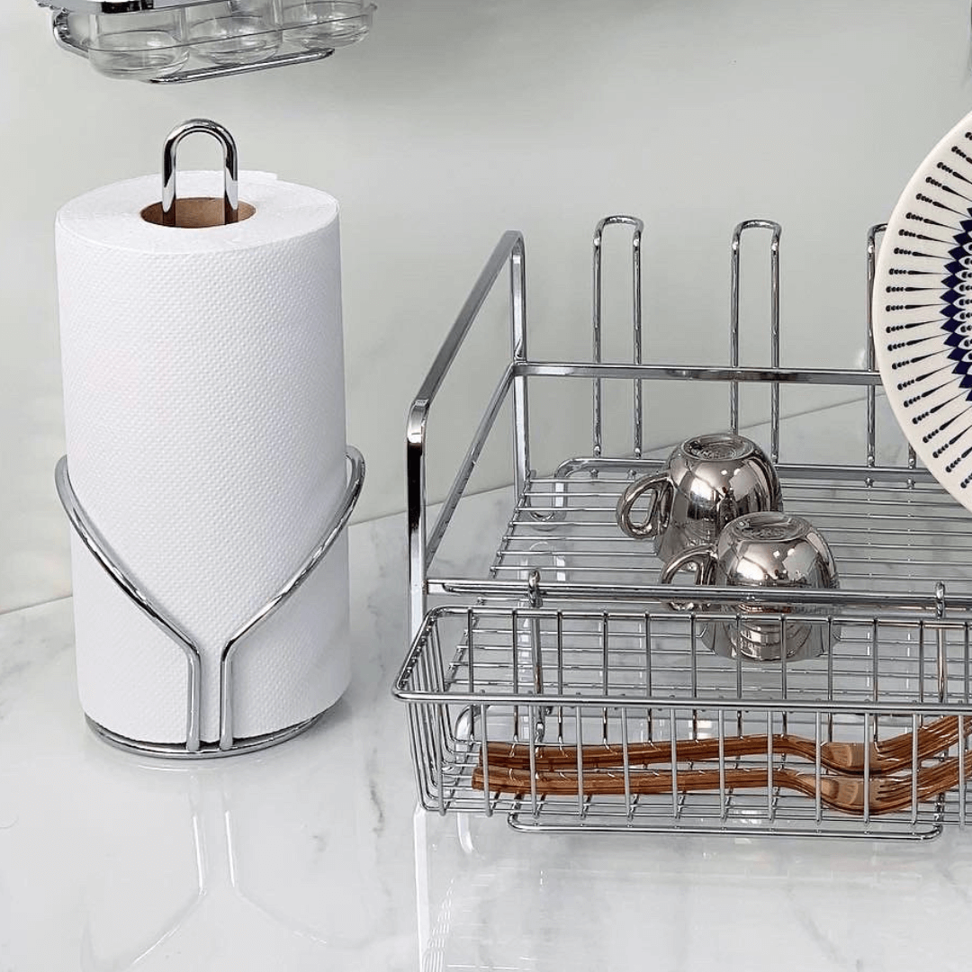 Suporte para Rolo de Papel Toalha Cromado