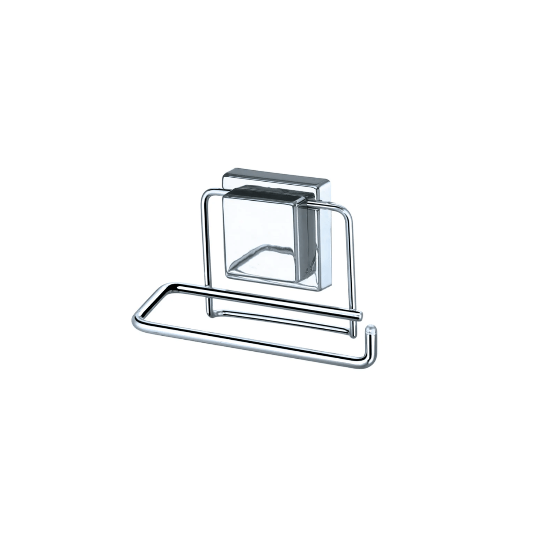 Suporte Para Rolo Papel Higiênico Com Ventosa Fixa Cromado