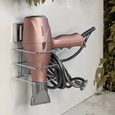 Suporte para Secador de Cabelo Fixação Ventosa Cromado