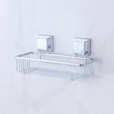 Suporte Para Shampoo Com Ventosa 28cm Aço Cromado