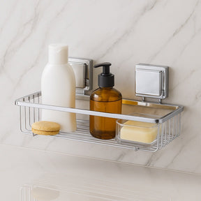 Suporte Para Shampoo Com Ventosa 28cm Aço Cromado