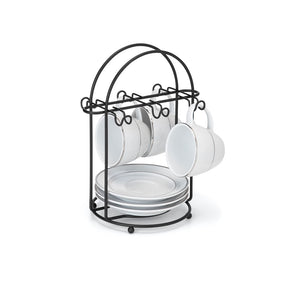 Suporte Para Xícaras De Cafe Preto