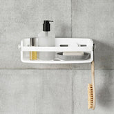 Suporte Porta Shampoo com Ventosa Branco