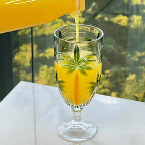 Kit 6 Taças de Cristal Palm Tree Tropical 450ml