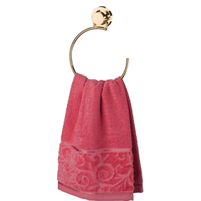 Toalheiro Argola 18 cm Rose Gold com Fixação por Ventosa